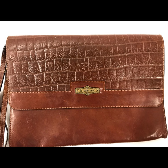 El Campero Leather Oversized Envelope Clutch - Picture 2 of 7